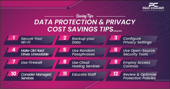 Data Protection and Privacy Cost Savings Tips