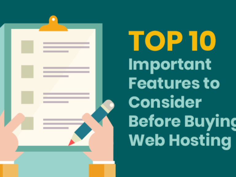 What is Top 10 Important Features to Consider Before Buying Web Hosting?